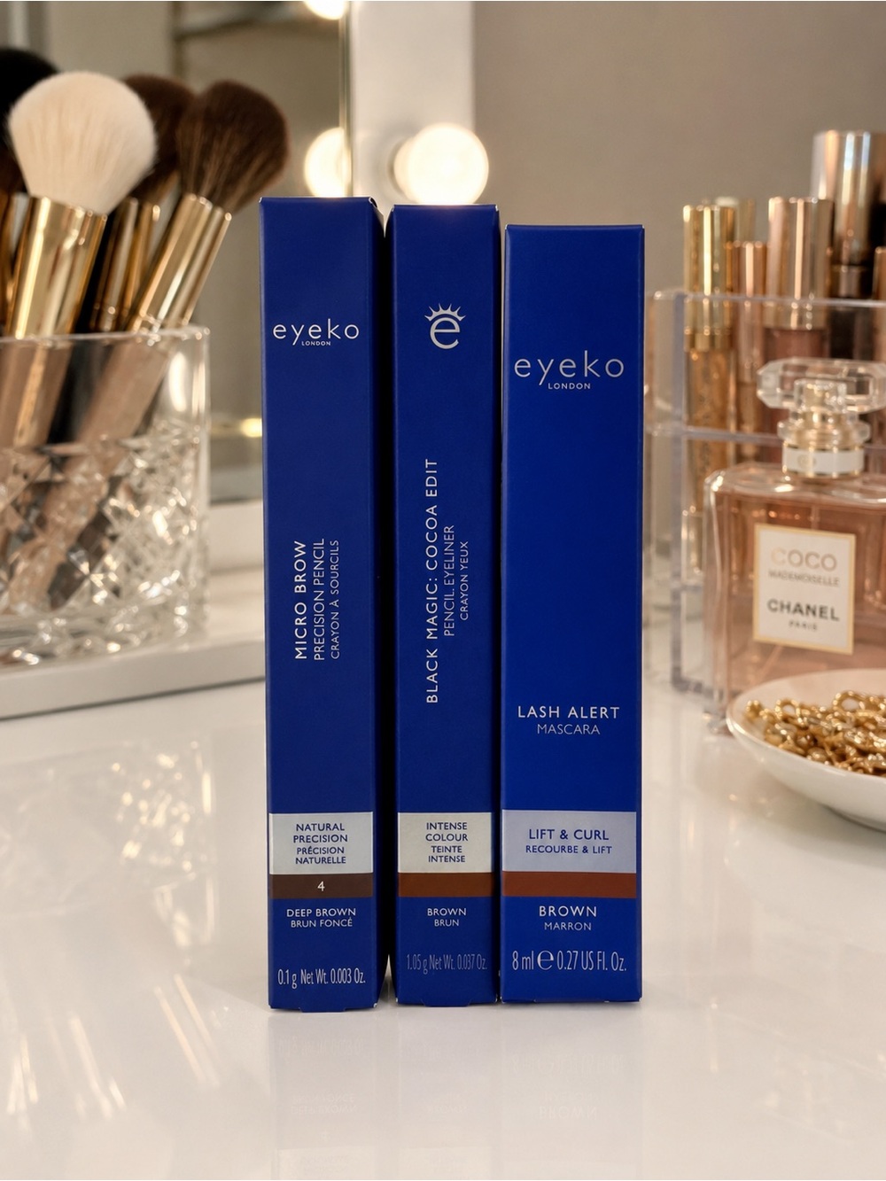 Eyeko Lash Alert Mascara & Eyeliner and Brow Pencils BUNDLE - all 3 full size!